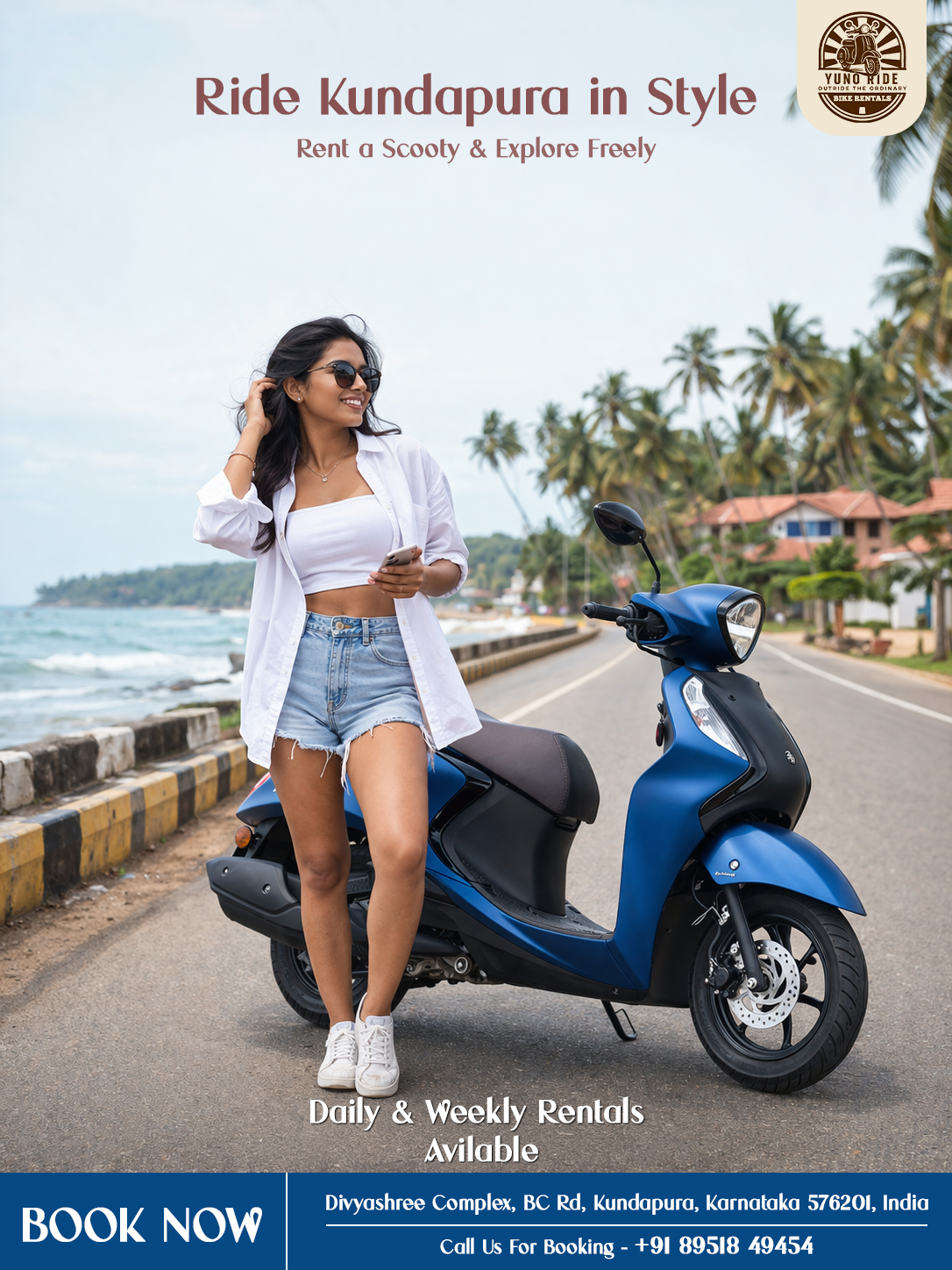 YUNO RIDE explore Udupi poster
